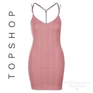 Topshop mauve bodycon dress